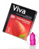 Цветные презервативы VIVA Color&Aroma с ароматом клубники - 3 шт.