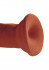 Коричневый фаллоимитатор на присоске 6" Triple Density Cock - 18,4 см.