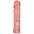 Розовая фаллическая насадка Vac-U-Lock 8" Crystal Jellies Dong - 20,3 см.