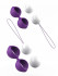 Фиолетово-белые вагинальные шарики Bfit Classic