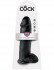 Чёрный фаллоимитатор-гигант 12" Cock with Balls - 30,5 см.