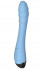 Голубой изогнутый вибратор Altas - 21 см.