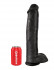 Чёрный фаллоимитатор-гигант 15" Cock with Balls - 40,6 см.