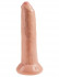 Телесный необрезанный фаллоимитатор на присоске 9" Uncut Cock - 25,4 см.