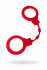 Красные силиконовые наручники "Штучки-дрючки"
