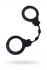 Черные силиконовые наручники "Штучки-дрючки"