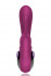 Фиолетовый вибратор с клиторальным отростком NAGHI NO.4 - 13,5 см.
