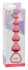 Розовая анальная цепочка Heart's Beads Pink - 18 см.