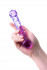 Нежно-фиолетовый стеклянный фаллоимитатор с шишечками - 18 см.