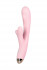 Розовый вибромассажер MERYL со стимулятором клитора - 22,5 см.
