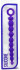 Синяя силиконовая анальная цепочка SILICONE BEADS INDIGO - 24,6 см.