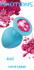 Большая голубая анальная пробка Emotions Cutie Large с розовым кристаллом - 10 см.