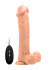 Телесный вибратор-реалистик Vibrating Realistic Cock 11" With Scrotum - 29,5 см.