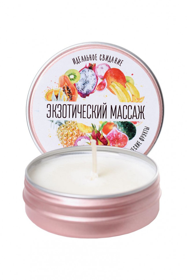Массажная свеча с ароматом розы Massage Candle