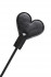 Черный стек со шлепком в форме сердца Anonymo - 35 см.
