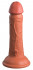 Фаллоимитатор цвета карамели 6" Vibrating Silicone Dual Density Cock - 17,8 см.