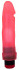 Розовый гелевый виброфаллос без мошонки - 20,5 см.