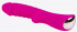 Ярко-розовый вибромассажёр с рёбрышками Ribbed - 18 см.