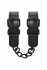 Узкие черные наручники на сцепке