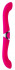 Розовый двусторонний вибратор NAGHI NO.25 - 35 см.