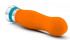 Оранжевый вибромассажер LUMINANCE - 16 см.