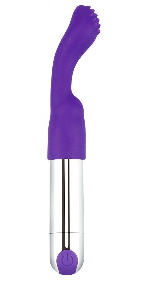 Фиолетовый вибратор Eromantica Uma. 20 см, 10 режимов вибрации