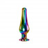 Радужная металлическая пробка Rainbow Metal Plug Medium - 11,1 см.