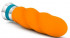 Оранжевый вибромассажер VIBRANCE - 15,2 см.