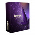 Фиолетовый анальный вибростимулятор Tower - 8,3 см.