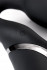 Черный безремневой вибрострапон Silicone Bendable Strap-On M